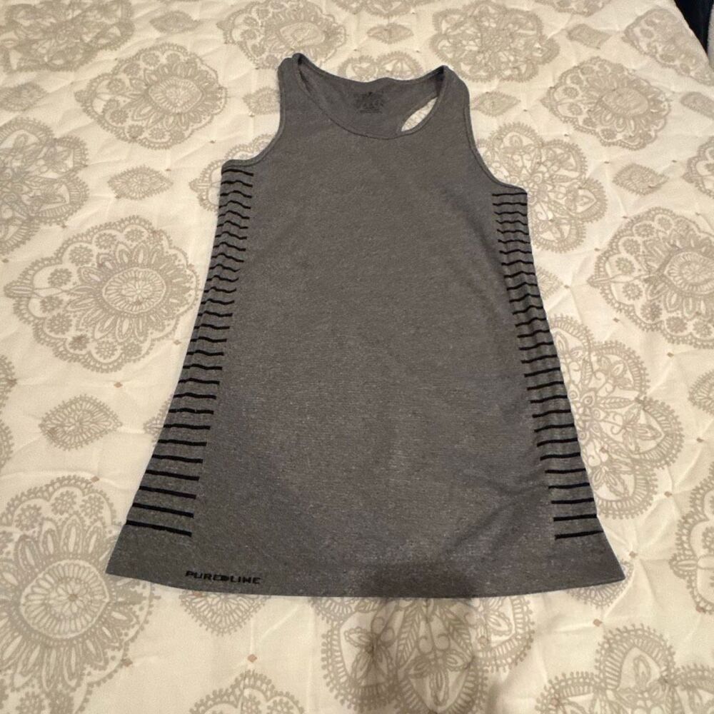 Pure Lime Seamless Racerback Sports Tank grey size Large/ XL